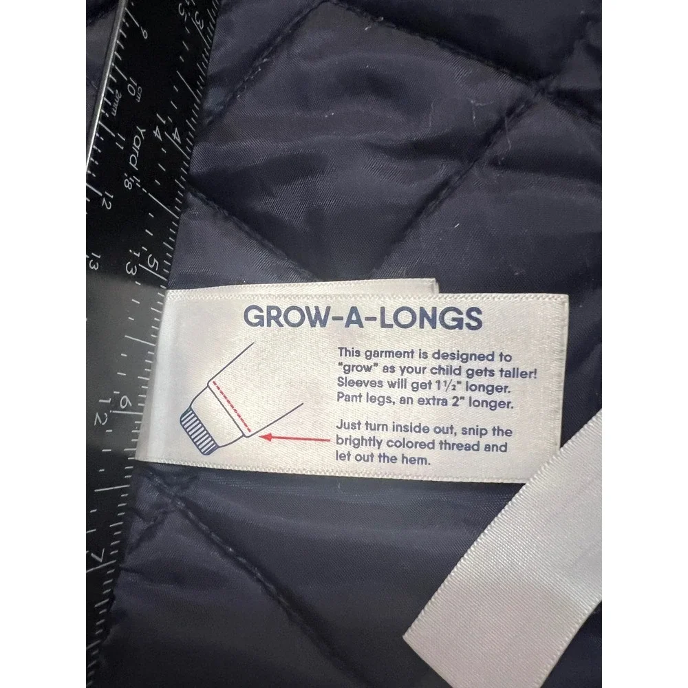 Lands End Girls Squall Waterproof Parka Purple Lined Jacket XL‎ 14-16 524565